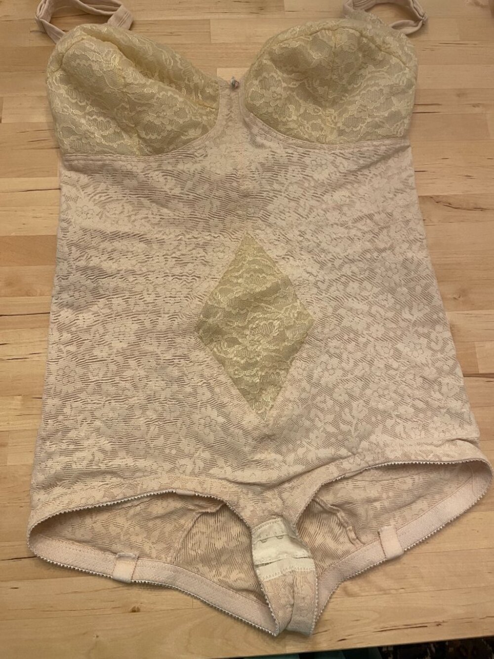 Rago Style 9057 Vintage Body Briefer Beige Extra Firm Sz 40D Retro Pinup 1940s - Picture 6 of 11